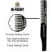 Kent Graphite Beard Combs Set - 3 Piece Beard Care Kit for Men, Travel and Home Use - Buy Online on GoSupps.com