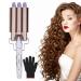 Hair Curling Iron 3-Barrel 22mm Egg Roll Hair Curler Hair Waver Hair Crimper Temperature Adjustable Hair Styling Tool