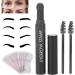 Eyebrow Stamp Shaping Kit for Eyebrow Shape with 10 Stencils and Soft Pen Easy to Use Multifunctional for Eyeshadow Hairline and Face Defects - Buy Online on GoSupps.com