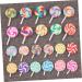  Levemolo Levemolo 20 Pieces Dummy Simulation Lollipop Charms Rainbow Pacifier Photo Prop Craft Lollipop Lovely Charm Polymer Clay Dining Table Party Table - Buy Online on GoSupps.com