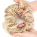 Lelinta Wavy Curly Messy Donut Hair Bun Extension Dark Ginger Mix Bleach Blonde - One Size - Buy Online on GoSupps.com