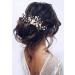 Edary Silver Pearl Wedding Hair Crest - Gold Leaf Headdress for Brides & Girls | Elegant Hair Accessories - Buy Online on GoSupps.com