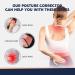 AOFITBRACE Back Brace Posture Corrector for Women and Men Breathable Adjustable Full Back Straightener for Upper Lower Medium Black - Buy Online on GoSupps.com