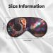 Flowers Guitar Print Unisex Sleep Mask | Double-Sided Eye Mask for Sound Sleep & Skin Care - Buy Online on GoSupps.com