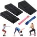 Kanmart Slant Board for Calf Stretching, 3 Pcs EPP squat wedge - Adjustable Home Calf Stretcher A Set of Two Kinds Resistance Bands and Extra anti-slip patch (2022 upgraed)