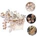 DOITOOL 1pc Wedding Hair Clips Wedding Hair Side Combs Rhinestone Hair Comb Clip Pearl Hair Accessories Floral Hair Comb Pearl Hair Pin Rhinestones Wedding Accessories Bride - Buy Online on GoSupps.com