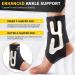 CAMBIVO Ankle Brace for Sprained Ankle - Adjustable Compression Support for Men & Women | Lace Up Stabilizer for Achilles Tendonitis & Injury Recovery - Small Right Foot (Black - Buy Online on GoSupps.com