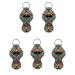 SCRAWLGOD 5 Pcs Neoprene Lip Chapstick Holder for Women Girls Navajo Tribal Aztec Indian Indian Indian Navajo Tribal Aztec Indian Indian Indian One size