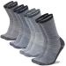 Wool Socks, RTZAT Merino Wool Hiking Outdoor Cushioned Thermal Thick Moisture Wicking Athletic Crew Socks Multicolor Large