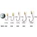Fishing Hook with Leader 5 Hooks Fishing Rig - 7 Strands Nylon Coated Leader | Swivel Snap Hooks | 18# 1 Hook Rig - Buy Online on GoSupps.com