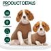 Kuoser Small Dog Sweater - Soft Pet Clothing & Thin Dog Coats for Dogs & Cats | Brown XS - Buy Online on GoSupps.com