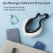 Fmlave Eye Massager with Heat and Cooling - Rechargeable, Bluetooth Music, Premium White - Relieve Migraines, Dry Eyes, Dark Circles - Improve Sleep - Great Gift for Men and Women - Buy Online on GoSupps.com