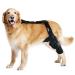 MerryMilo Dog Knee Brace Pet Supplies for Support with Cruciate Ligament Injury Joint Pain and Muscle Sore Adjustable Rear Leg Braces for Dogs Color: Black Size: L Large Black