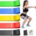 Exercise Bands Resistance Bands for Exercise Set of 5 Elastic Workout Bands for Exercise Training Stretch Training Fitness Pilates Physical Therapy Rehab Yoga with Resistance Bands Carrying Bag