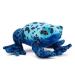 Zappi Co 100% Recycled Plush Poison Dart Frog Blue Toy (15cm Width) Stuffed Soft Cuddly Eco Friendly animals Collection For New Born Child First kid