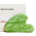 Rena Chris Gua Sha Jade Stein 100% natural Jade Gua SHA for Spa acupuncture therapy Trigger-point treatment visual massager suitable for women & men skin care (Xiuyan jade) green
