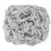 Silver Grey Yamel Chignon Hairpiece: Curly Bun Scrunchie Extensions for Women - Buy Online on GoSupps.com