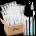 Maxcheck 300 Sets Disposable Toothbrushes Bulk with Toothpaste and Dental Floss Individually Wrapped Travel Toothbrush Set Homeless Supplies for Hotel Guest