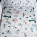 Stretchy Fitted Mini Crib Sheets Set 3 Pack - Elephant Tiger Fox & Grey | Tontukatu Pack n Play Sheet | Portable Playard Mattress Cover | Ultra Soft Jersey Material - Buy Online on GoSupps.com