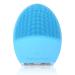 Facial Cleansing Brush and Face Massager Silicone Ultrasonic Vibrating Facial Brush Waterproof Rechargeable and Sonic Electric Face Cleansing Exfoliator for Anti-Aging (Bue) Blue