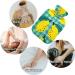 NAANLE Lemon Pattern Hot Water Bottle - 1L Transparent Design for Pain Relief & Bed Warmer | Handheld Heat & Cold Therapy - Buy Online on GoSupps.com