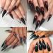 Magic Armor 504 Stiletto Nail Tips - Full Cover Artificial Nails with Glue | 10 Sizes for DIY & Nail Studio - Buy Online on GoSupps.com
