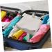 WOONEKY Hair Dryer Storage Bag Canvas Hair Dryer Organizer Bags for Travel Curling Iron Fabric Miss Modeling 33x30cm Light Grey - Buy Online on GoSupps.com