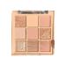 Pigmented Nude Eyeshadow Palette 9 Colors Blendable Long Lasting Eye Shadow Palettes Matte Shimmer Glitter Pearls Eye Shadow Makeup Cosmetics Kit