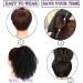 Afro Kinky Curly Drawstring Ponytail Synthetic Fake Ponytail Scrunchie Hair Bun Clip In Hairpiece Extensions Multi Layered Hair Fluffy Thick Curly Pony tail (#1B 12INCN/30CM) 12INCN/30CM #1B - Buy Online on GoSupps.com