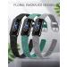 Minyee Soft Silicone Floral Engraved Sport Strap Dandelion Wristband Replacement Compatible with Fitbit Luxe Bands for Women for Fitbit Luxe Watch Bands - pack of 3 - Black & Green & Gray - Buy Online on GoSupps.com