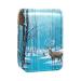 Travel Lipstick Organizer Case Lipstick Case Portable Makeup Bag With Mirror Winter Forest Deer N622x6ecyh