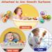 ECHOCUBE SAUCHNAPF Spinner Toys - 3 Educational Sensory Bath Toys for Toddlers | Fun Birthday Gift for Boys & Girls | Suction Cup Octopus Design - Buy Online on GoSupps.com