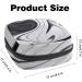 Menstruation Pad Bag with Zipper - Stylish Women's Napkin & Tampon Collection Bag in Abstract Gray Psychedelic Design | Perfect for Girls - Buy Online on GoSupps.com