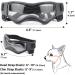 Small Dog Goggles | UV Protection, Windproof, Antifog, Pet Eye Wear in Cool Black - Buy Online on GoSupps.com