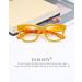 FEISEDY Retro Square Blue Light Blocking Reading Glasses | Thick Big Frame Anti Glare Digital Eyestrain Reader B2523 Mix Amber 2.0x - International Shipping Available - Buy Online on GoSupps.com