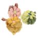 SUPVOX 3pcs Flower Bath Ball Bath Sponges for Shower Bath Loofah Baby Sitting Pillow Body Loofahs for Shower Exfoliate Exfoliating Bath Sponge Shower Puffs for Women Kids Loofah Miss Tub