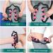 MZDXJ Fit Roller Pro Six-Wheel Fascia Muscle Roller - Relieve Muscle Soreness, Reduce Cellulite - Deep Tissue Massage Roller (Black/Pink) - Buy Online on GoSupps.com