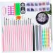 minkissy 1 Set Crystal Nail File Crystal Set Professional Pedicure Kit Nail Liner Brush Set Professional Manicure Set Nail Art Pen Kit Nail Painting Tools Nail Art Liner Paint Pen 20X2X1CM - Buy Online on GoSupps.com