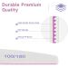 12 PCS Professional Nail Files 100/180 Grit Double Sided Emery Board Manicure Tools - White | Home & Salon Use - Buy Online on GoSupps.com