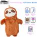 CityComfort Hot Water Bottle with Sloth Cover - Super Soft Fleece Plush - Long Lasting Warmth - Natural Rubber 1 Litre - UK Safe Tested - Buy Online on GoSupps.com