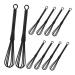 iplusmile 10pi ces Fouets Pour Coloration Capillaire Lot De Mini-fouets M langeurs De Teintures Outils De Salon Plastique Pour Pr paration Des Colorations
