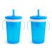 Munchkin  SnackCatch & Sip 2-in-1 Snack Catcher and 2 Piece Spill-Proof Cup  Blue