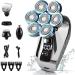 Head Shavers for Bald Men 5 in 1 Head Shavers for Men 7D Cordless Bald Head Shaver Wet&Dry Waterproof Electric Razor for Men with LED Display Grooming Kit