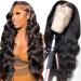 26 Inch Body Wave Lace Front Wig for Black Women | Pre Plucked 180% Density Human Hair Wig | Natural Black Color - Buy Online on GoSupps.com