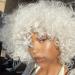 Colorfulpanda wig afro kinky white ladies short wavy wigs curl for women synthetic natural hair wig with pony naturally curly wig