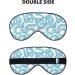 Shop Blue Snake Print Sleep Eye Mask - Soft Eyeshade for Travel & Night Sleeping | Comfortable Blindfold with Elastic Strap - Buy Online on GoSupps.com