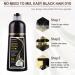 Black Hair Dye Shampoo - 4 in 1 Gray Coverage for Men & Women | Natural Plant-Based Formula | 500ml - Buy Online on GoSupps.com