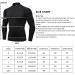 Men's Long Sleeve Compression Shirts 2pcs Set - Black/White Medium | Athletic Workout Tops for Gym, Sports Baselayers - Buy Online on GoSupps.com