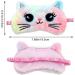Soft 2-Pack Children s Sleeping Masks | Colorful Cats Eye Covers for Travel & Naps | Plush Eye Protection for Kids - Buy Online on GoSupps.com
