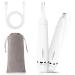 Nose Hair Trimmer for Women Men - Electric Ear and Nose Trimmer Rechargeable Eyebrow Trimmer Portable Waterproof Facial Hair Removal for Face Ear Nose Eyebrow Trimming (Silver) White